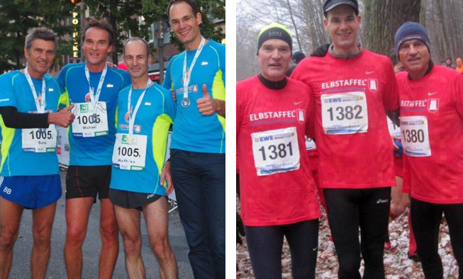 Elbstaffel beim Halbmarathon Wandsbek 2015 und 51. Bergedorf-Cross