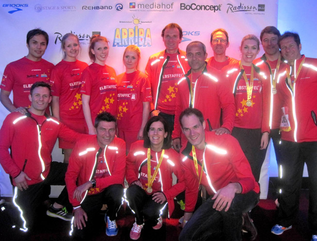 Elbstaffel after run ...